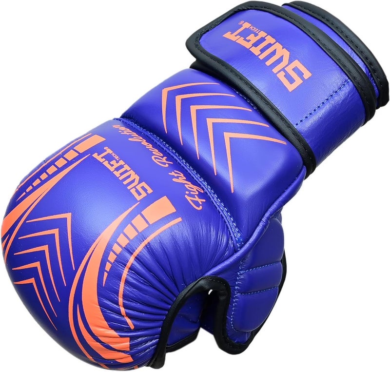 SWIFT TECH Fight Revolution Gloves, Premium Cow-Hide Leather, Open Palm MMA Gloves, Muay Thai, Kick Boxing, Durable, Breathable, Essential MMA Gloves for Mens and Womens - Image 3